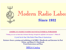 Tablet Screenshot of modernradiolabs.com